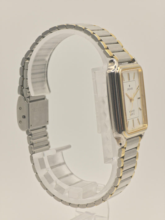Vintage Junghans Noblesse Quartz Watch, Two-Tone Square Dress Watch