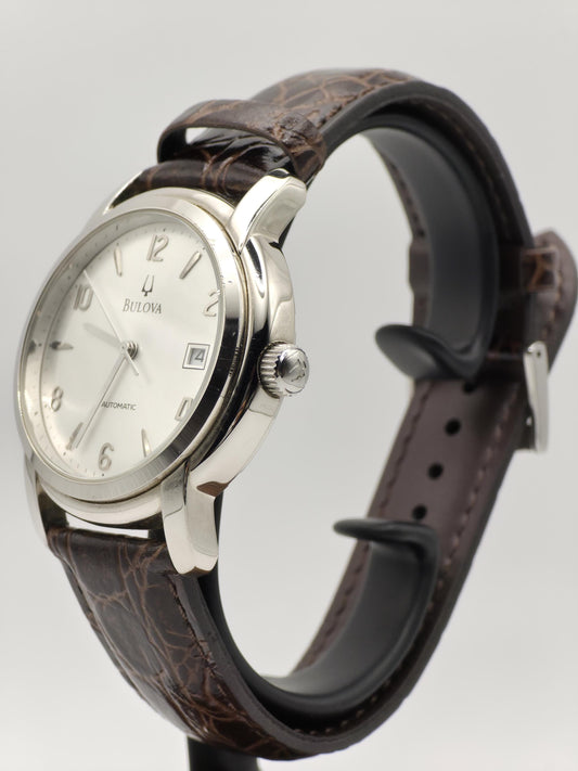 Bulova Automatic Men’s Watch – Swiss Made, Classic Silver Dial, 2000s