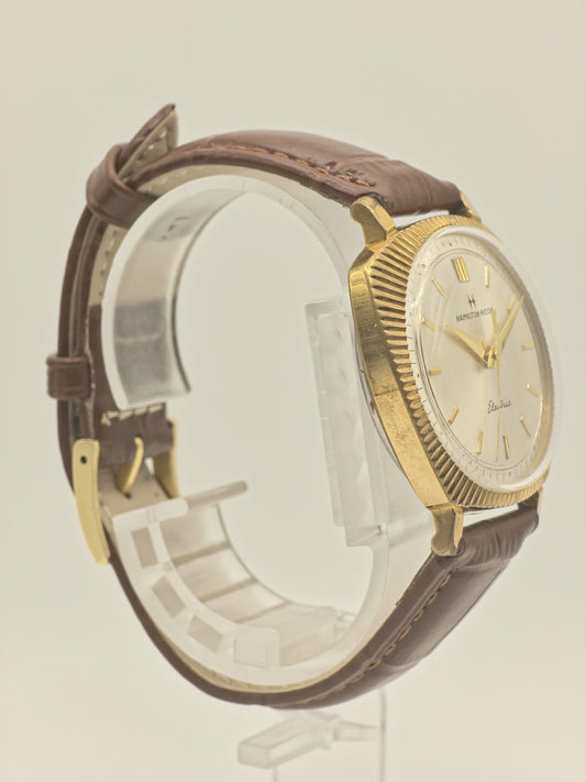Vintage Hamilton Ricoh Electric Watch | Gold Plated Fluted Bezel