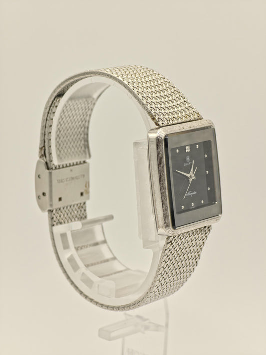 Vintage CYMA Navystar Watch | Swiss Made Rectangular Brown Dial