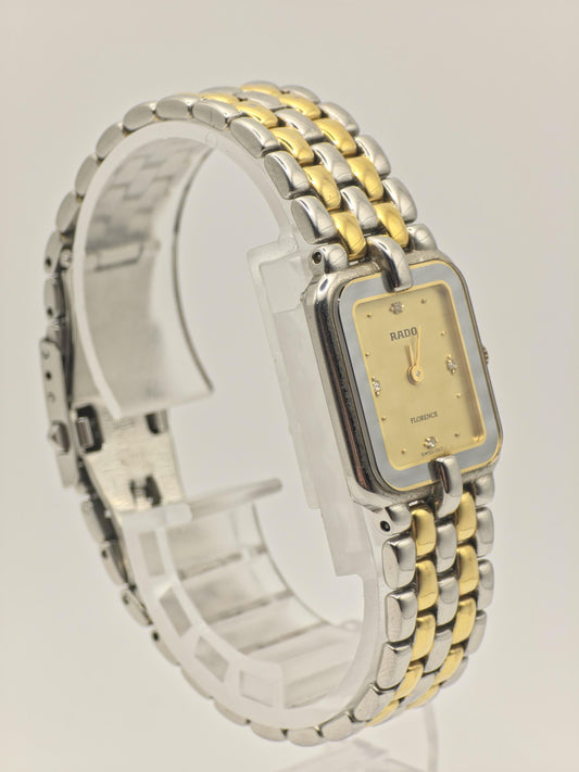 Rado Florence Quartz Watch Ref. 153.3654.4 Sapphire Crystal Two Tone Women Vintage | - 43