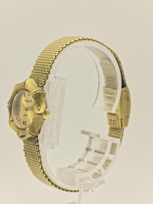 Rado Jade Vintage Gold Tone Women Watch | Swiss Made | Quartz | Mesh Bracelet | Ref. 5527 | - 21