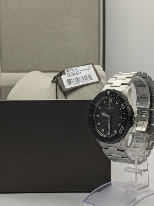 Gucci Men’s Sport Diver Style Stainless Steel Watch Model 126.2 | - 110
