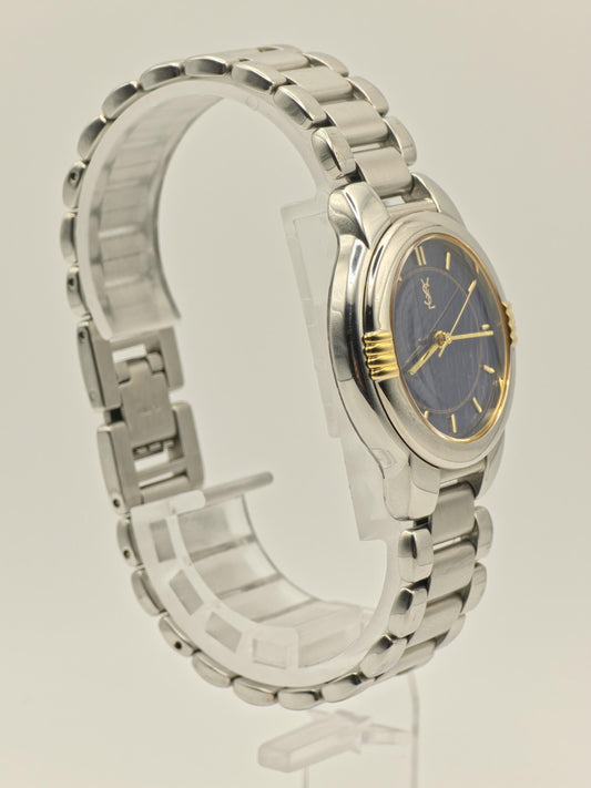Yves Saint Laurent YSL Stainless Steel Blue Dial Unisex Quartz Watch Vintage | - 83