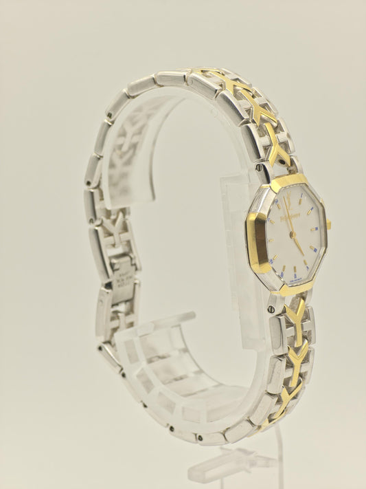 YSL Women’s Quartz Watch Octagonal Case Two-Tone Stainless Steel Bracelet White Dial Ref. 2200-226313YO | - 101