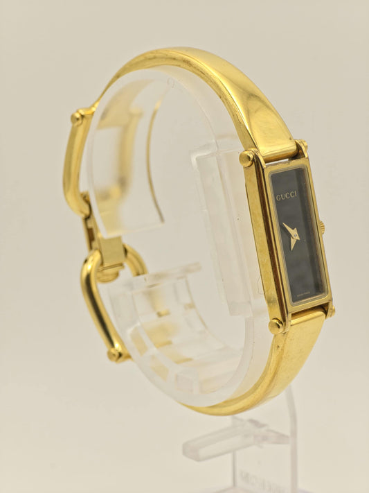 Gucci Gold Tone Watch | Model 1500L | Bangle Bracelet | Swiss Made | Women | - 123