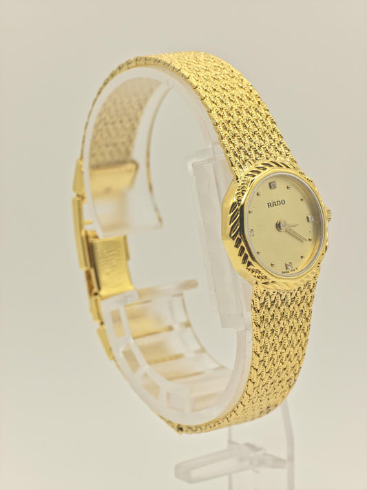 Rado 204.3617.2 Gold Tone Mesh Bracelet Ladies Watch | - 135