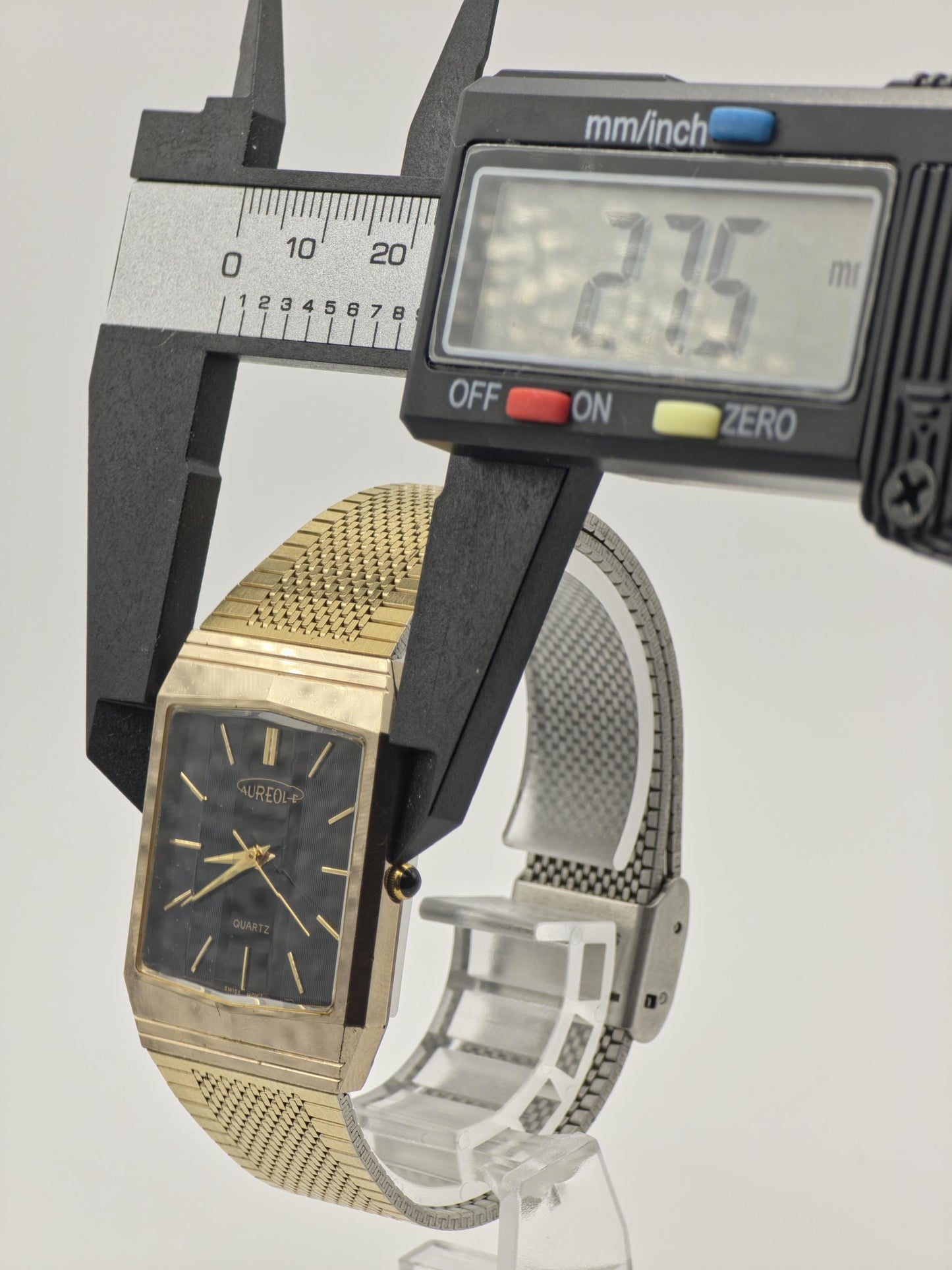 Aureole SW206 241986 Gold-Tone Black Dial Quartz Unisex Watch | - 196