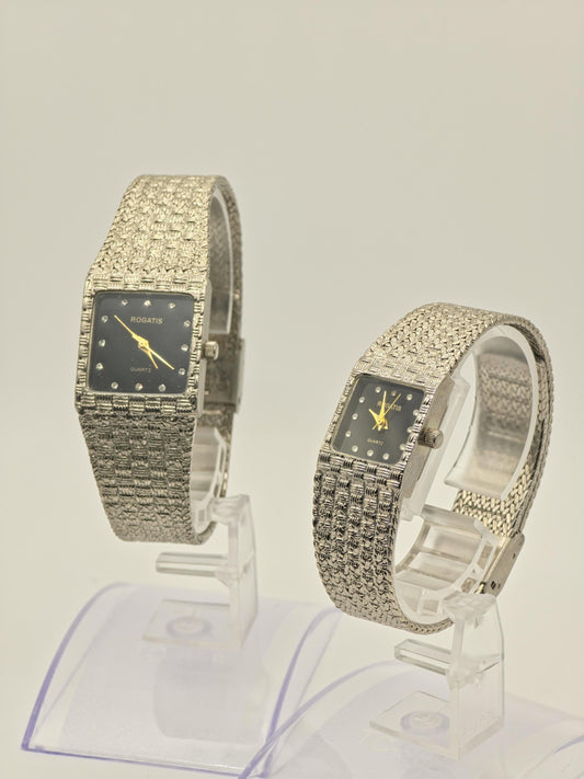 Rogatis Quartz Couple Watch Set His & Hers | Vintage Style | - 203