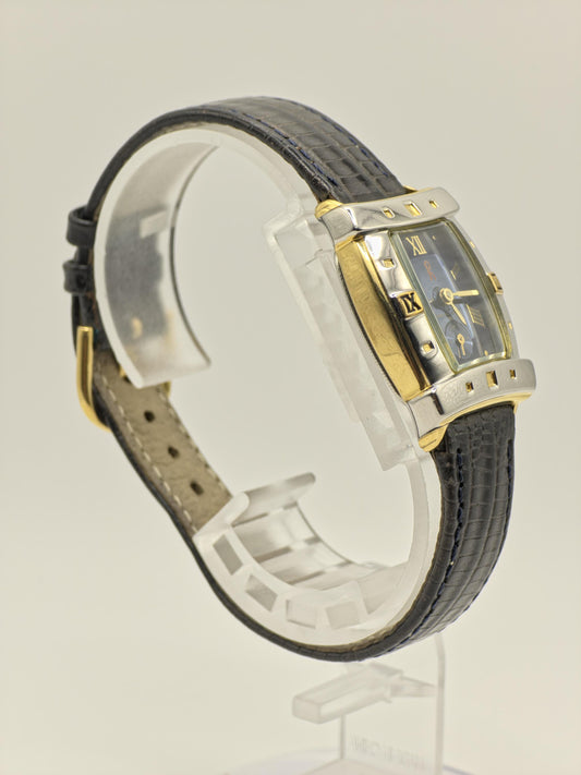 Roberta di Camerino 7004 Watch Women Blue Dial Two Tone Vintage - 223
