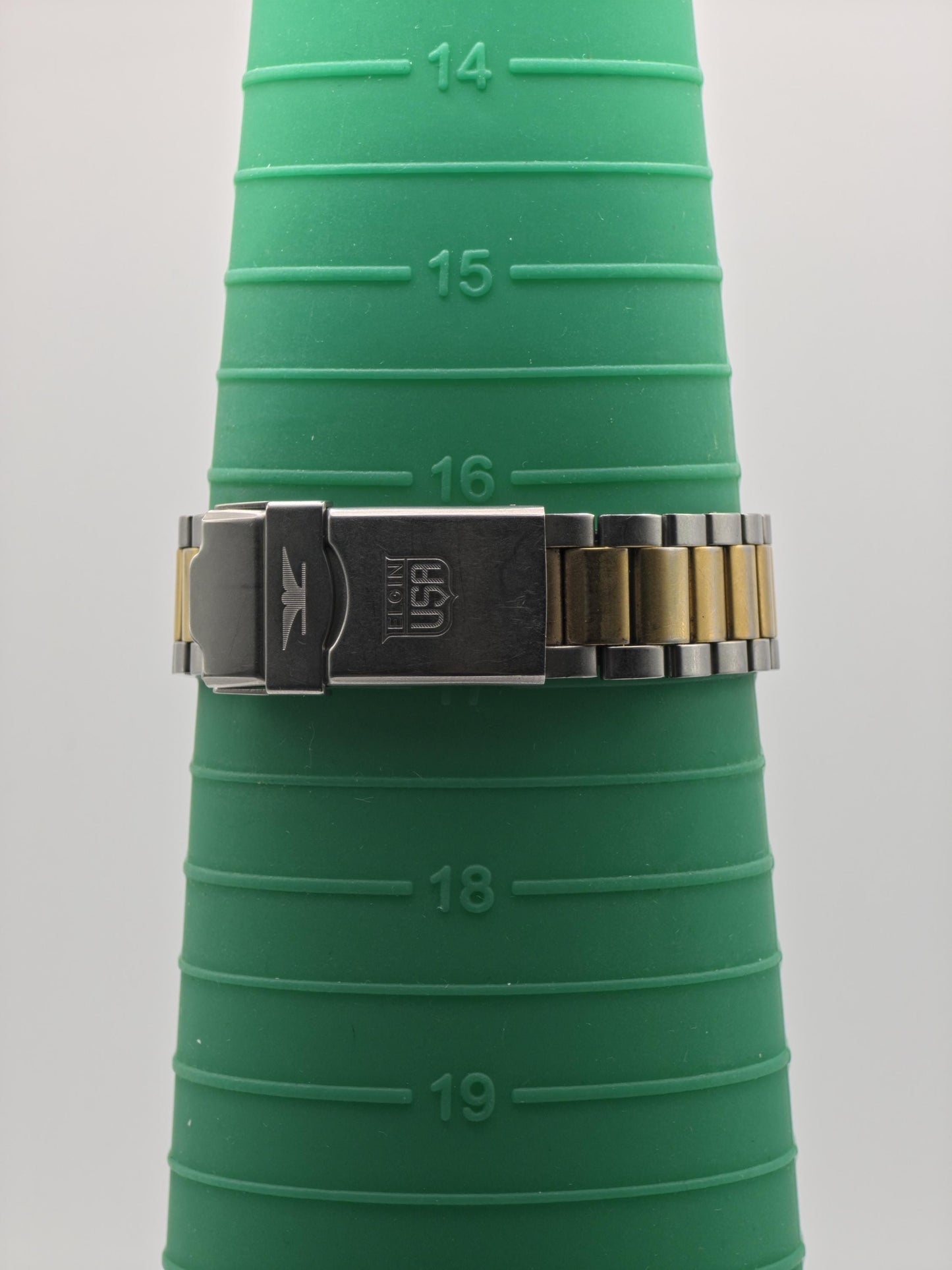 Elgin FK346 Watch Men Two Tone Date Quartz 200M Sports - 227