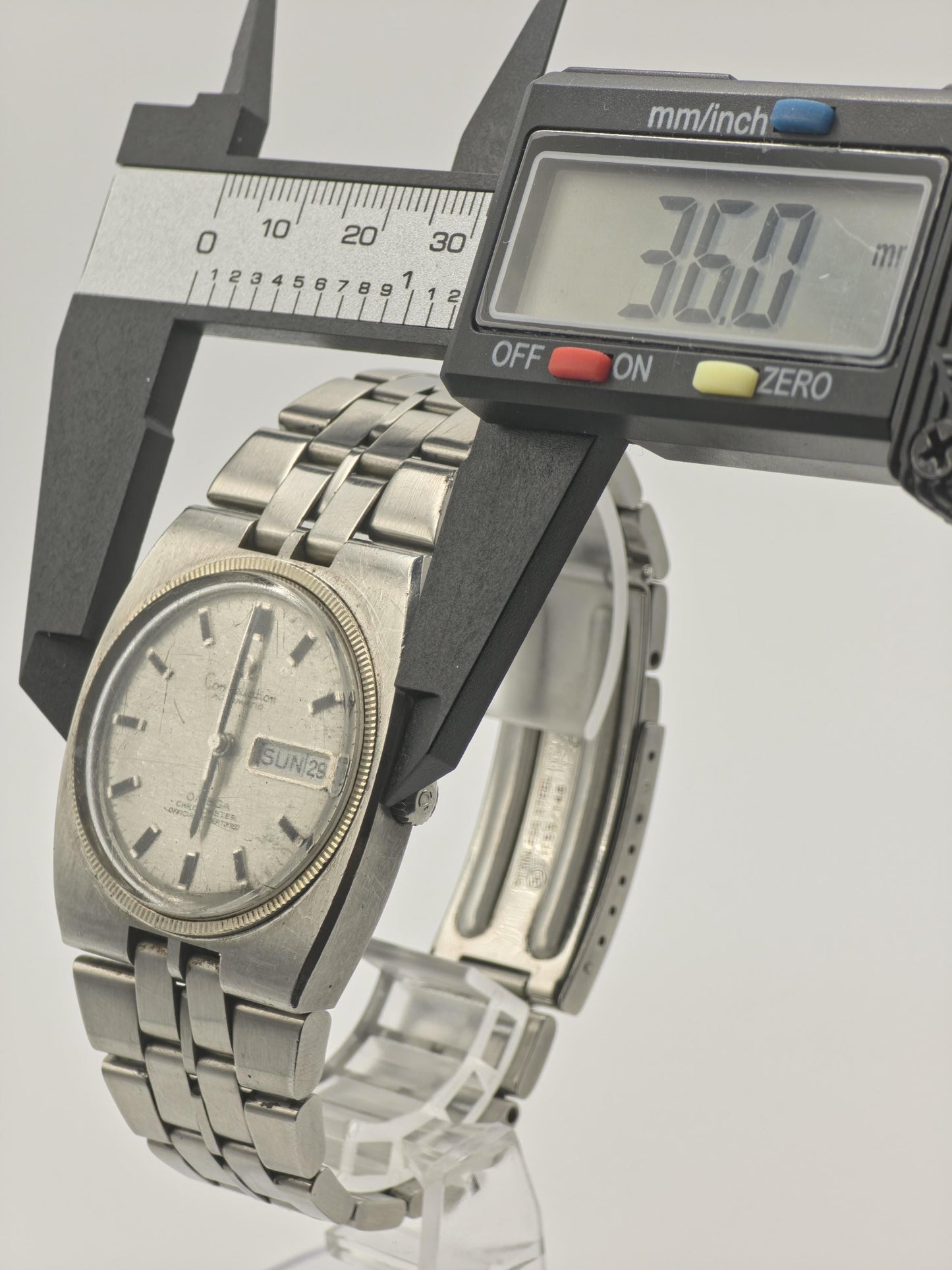 Omega Constellation Automatic Day Date Silver Dial Steel Bracelet Men | - 290