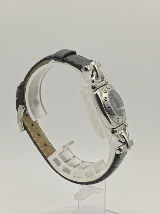 Gucci 6300L Women Quartz Black Dial Horsebit Design Steel Watch | - 307