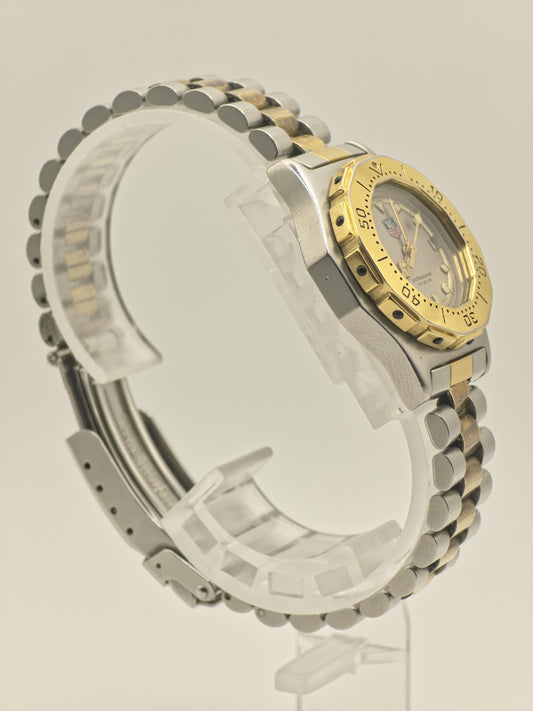 Vintage TAG Heuer Women's Professional 200M Watch Two Tone Quartz Date Swiss Made - 340