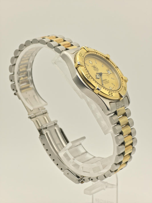 Vintage TAG Heuer 2000 Professional 200M Unisex Quartz Two-Tone Diver Watch Swiss - 387