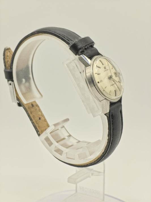 Vintage Omega Seamaster Ladymatic Automatic Date Silver Dial Women's Watch Swiss - 393