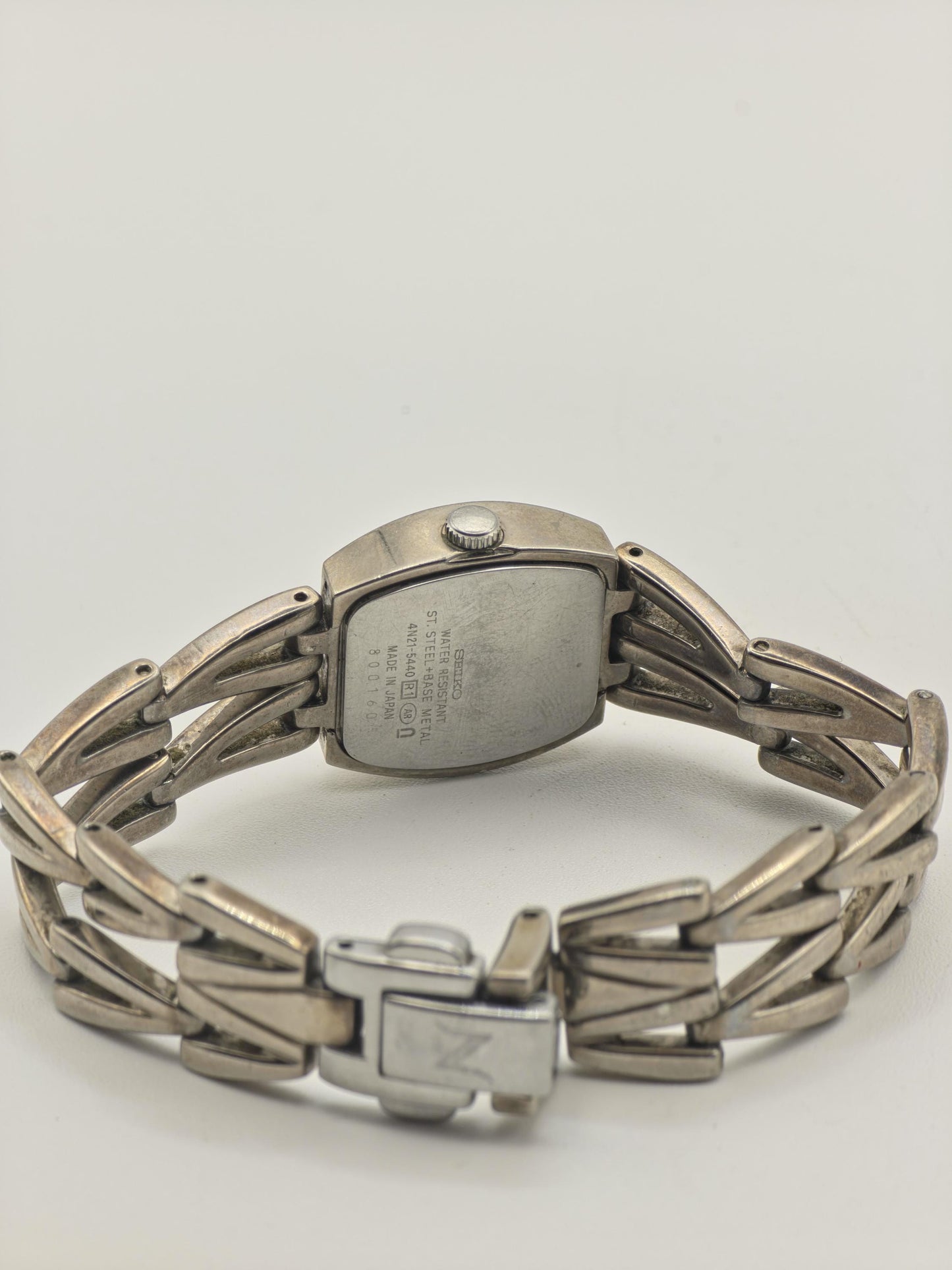 Vintage Seiko Quartz Silver Tone Bangle Women's Dress Watch Japan - 397