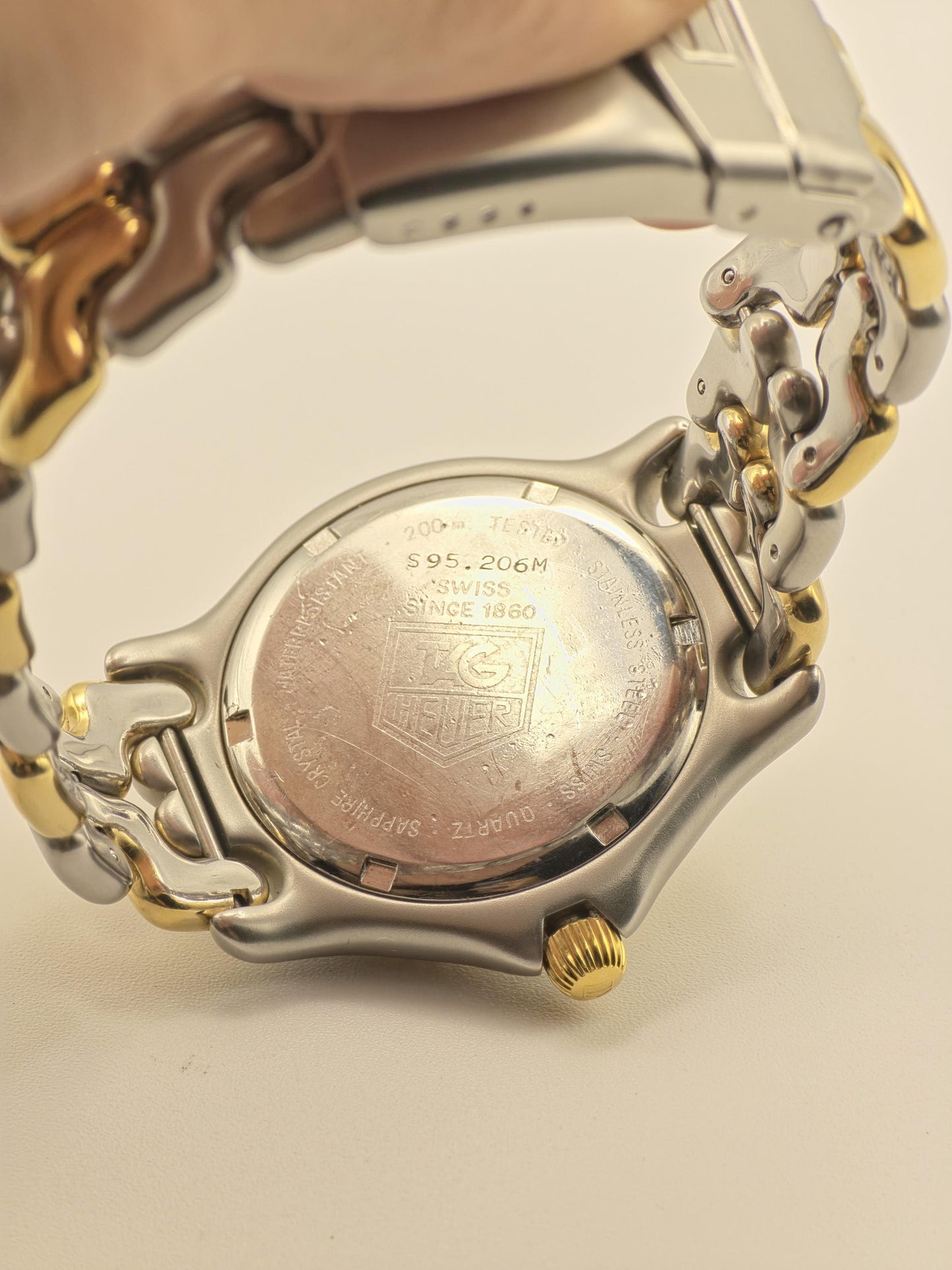 Vintage TAG Heuer 200 Meters Men's Watch Two-Tone Quartz Date Swiss Diver Style - 363