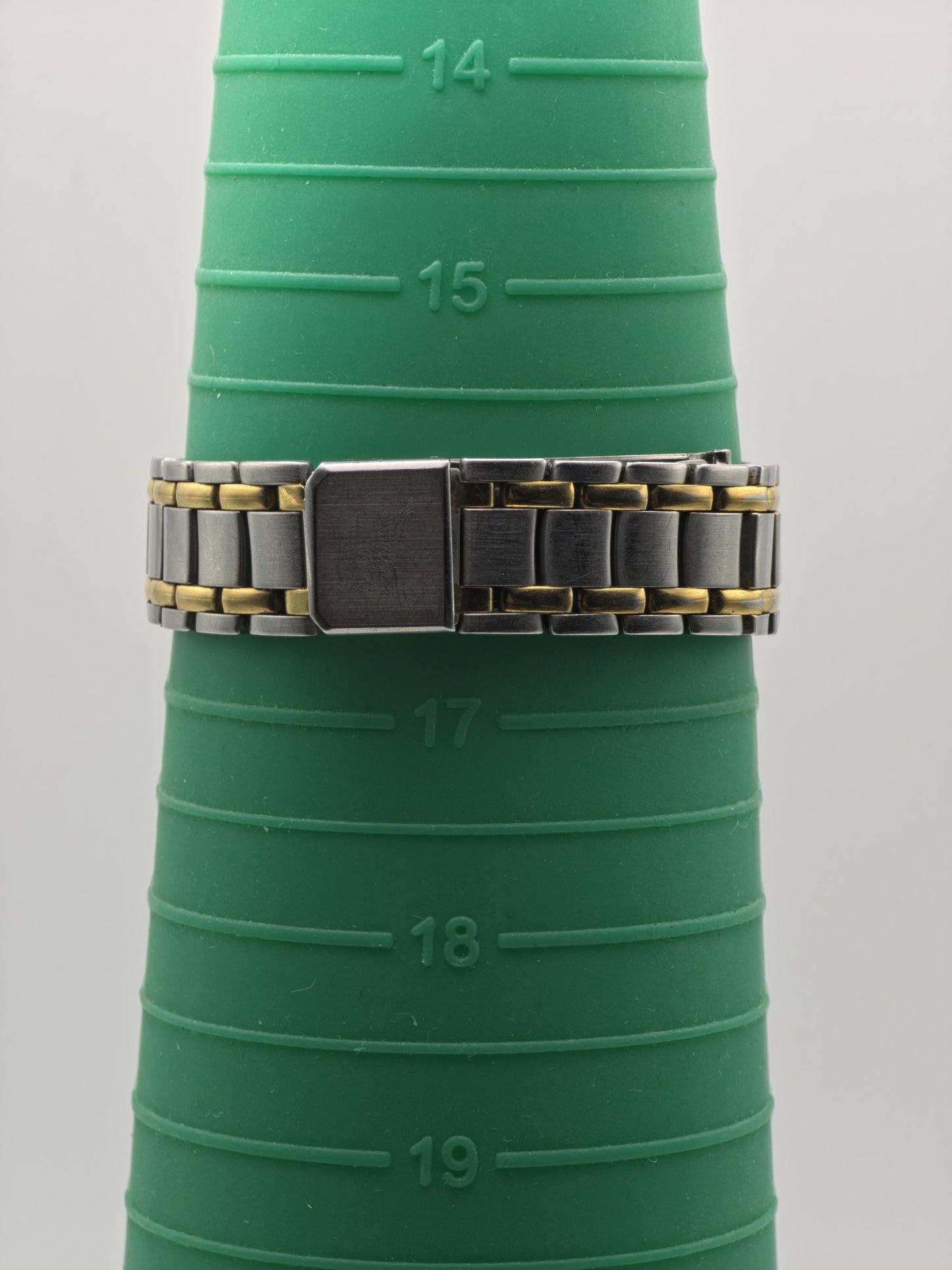 Vintage Burberrys of London Quartz Men's Watch Gold Dial Two-Tone Bracelet Swiss - 369