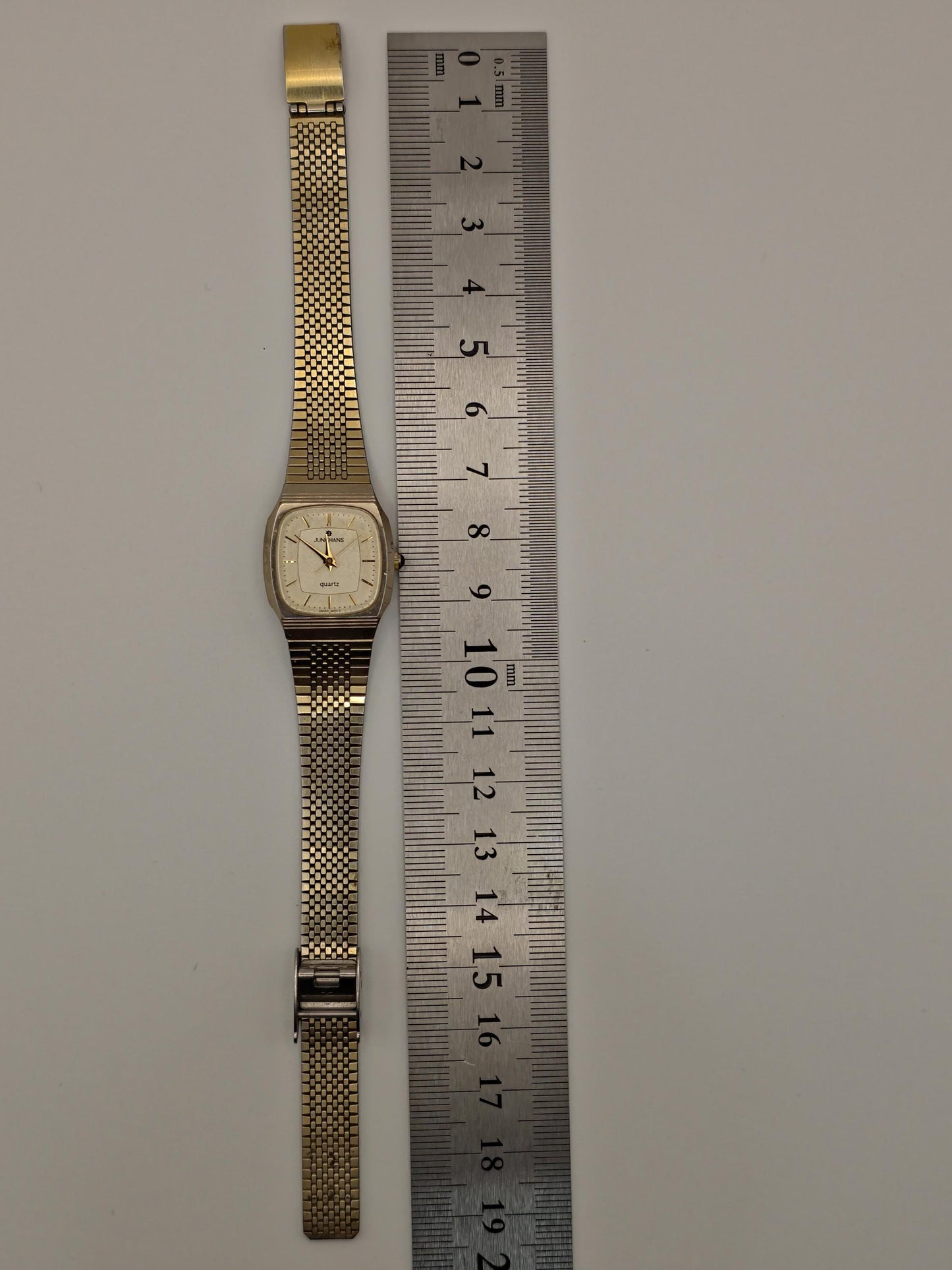 Vintage Junghans His & Hers Watch Set: Gold Tone Mesh, c.1980s