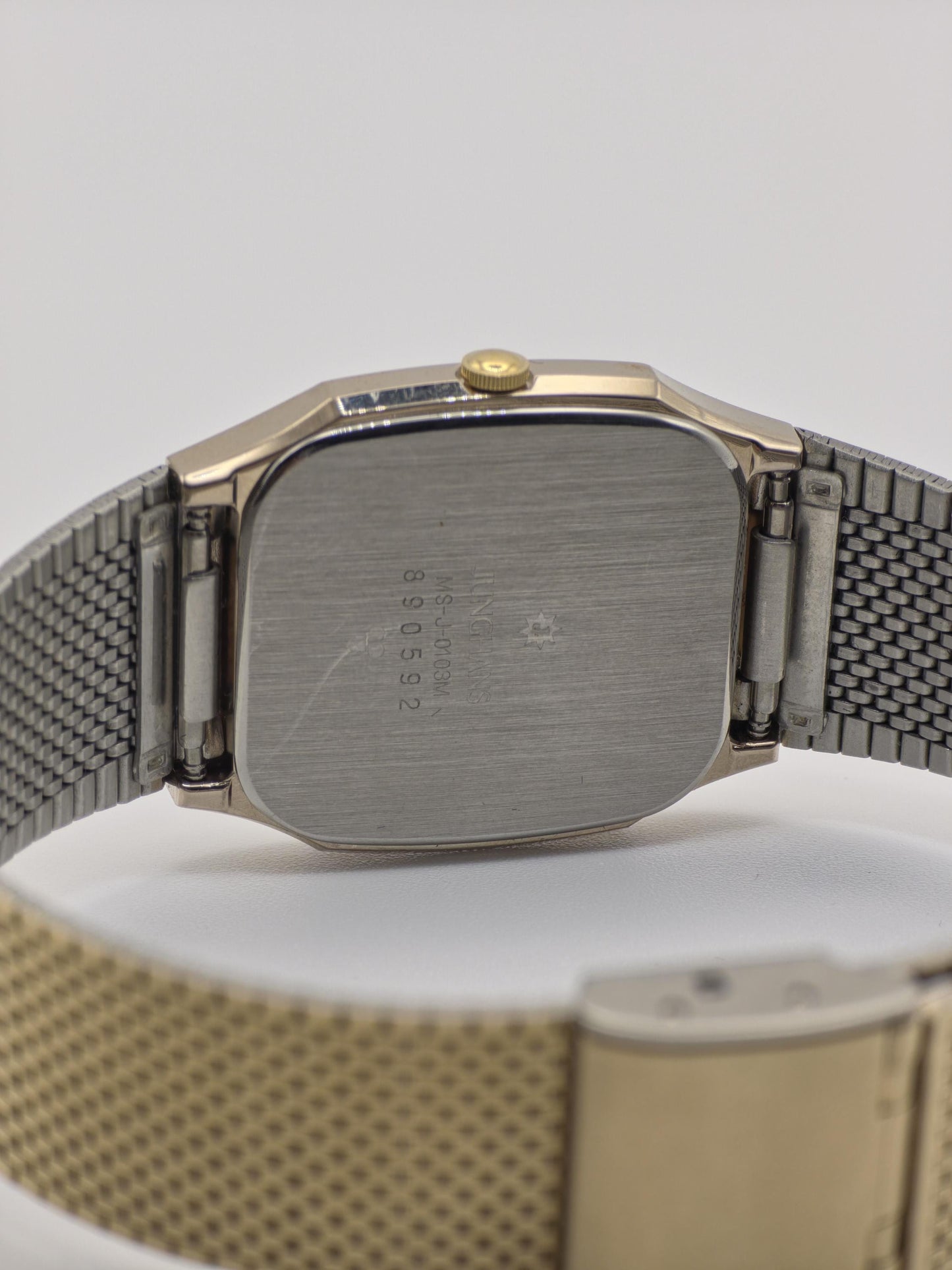 Vintage Junghans His & Hers Watch Set: Gold Tone Mesh, c.1980s