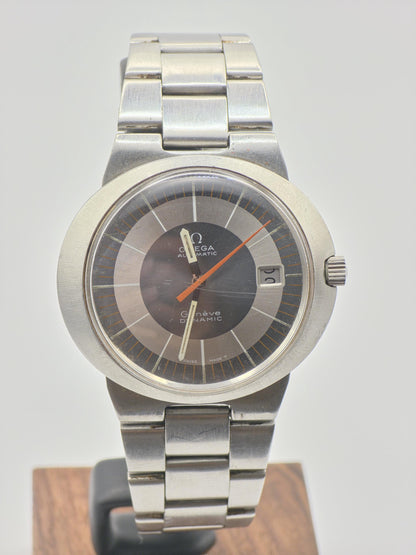 Vintage Omega Genève Dynamic Watch | 1970s Swiss Automatic, Bullseye Dial