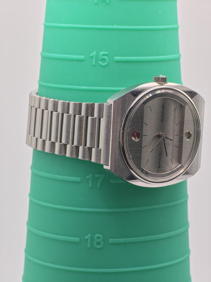 Rado Automatic Date | 1970s Swiss Made | Grey Dial | Vintage Stainless Steel Watch | Collectible Timepiece