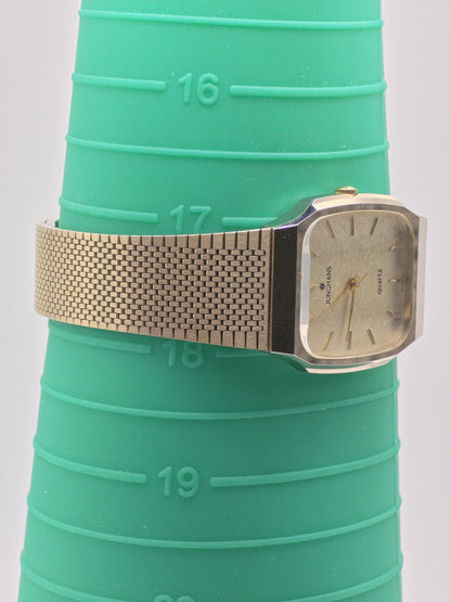 Vintage Junghans His & Hers Watch Set: Gold Tone Mesh, c.1980s