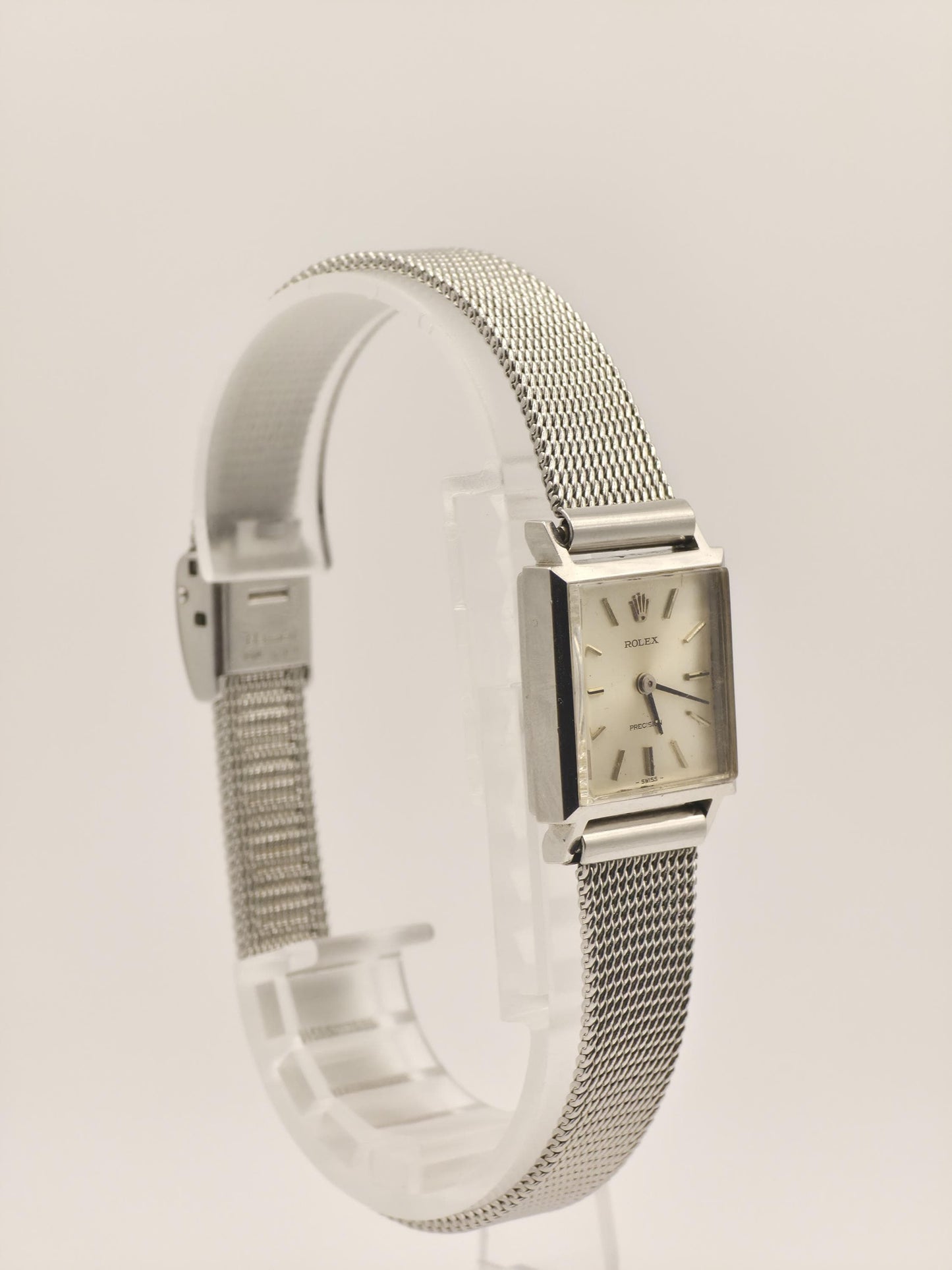 Vintage Rolex Precision Women’s Watch – 1960s Swiss Classic with Mesh Bracelet