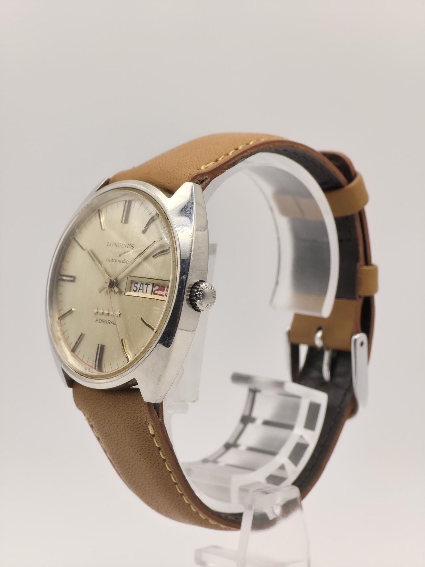 Vintage Longines Admiral Automatic Men’s Watch – 1970s Swiss Made Five-Star Series