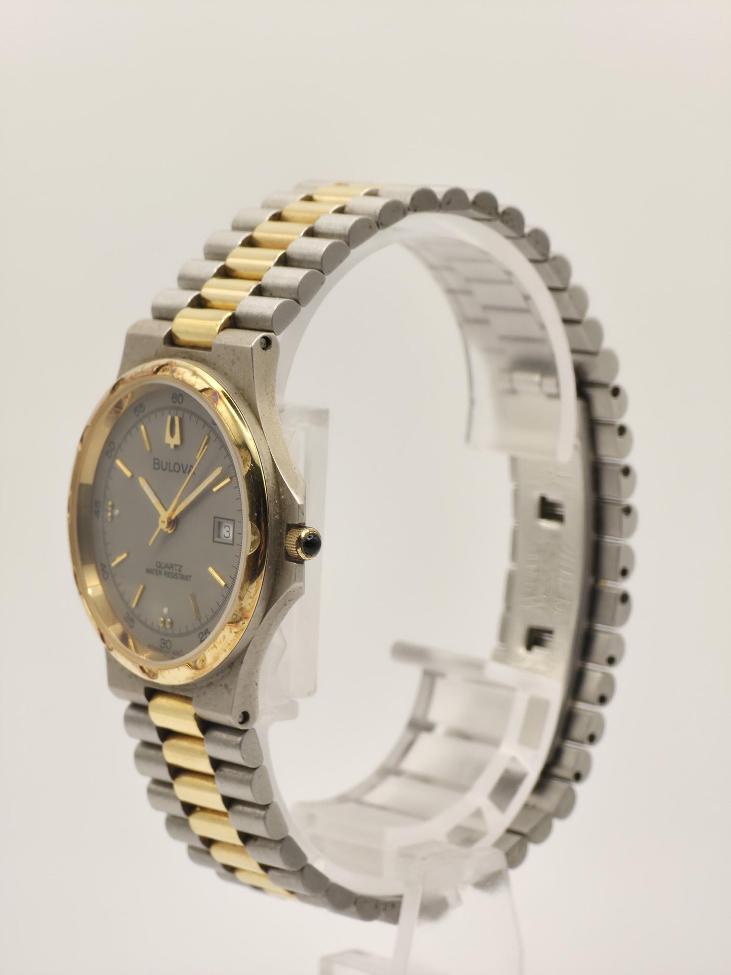 Vintage Bulova Quartz Watch | Two-Tone Stainless Steel Dress Watch