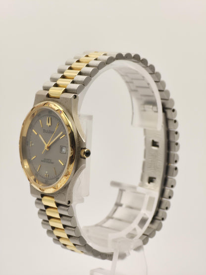 Vintage Bulova Quartz Watch | Two-Tone Stainless Steel Dress Watch