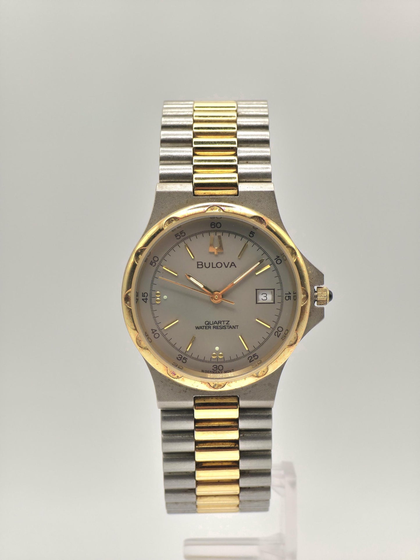 Vintage Bulova Quartz Watch | Two-Tone Stainless Steel Dress Watch