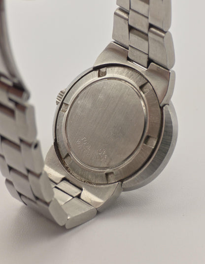 Vintage Omega Genève Dynamic Automatic Watch – 1970s Swiss Made Blue Bullseye Dial
