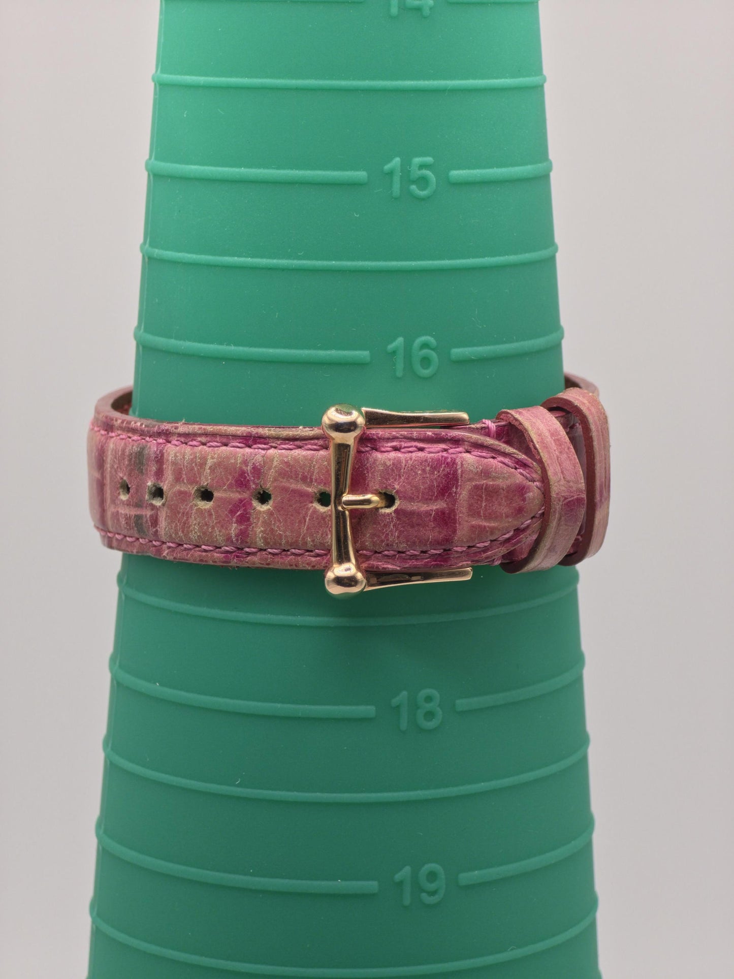 OSSO ITALY Automatic mens Watch – Gold Case, Pink Leather Strap, Box & Warranty