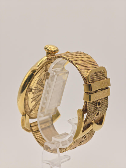 GaGà Milano Manuale 48mm Gold-Tone Wristwatch – Italian Design – Box & Papers