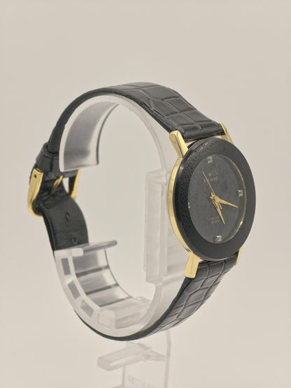 JUNCHANS Astra Quartz – Black Onyx Dial – Gold-Tone Case – Box & Warranty