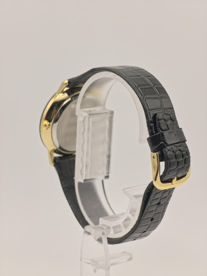 JUNCHANS Astra Quartz – Black Onyx Dial – Gold-Tone Case – Box & Warranty