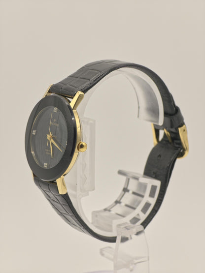 JUNCHANS Astra Quartz – Black Onyx Dial – Gold-Tone Case – Box & Warranty