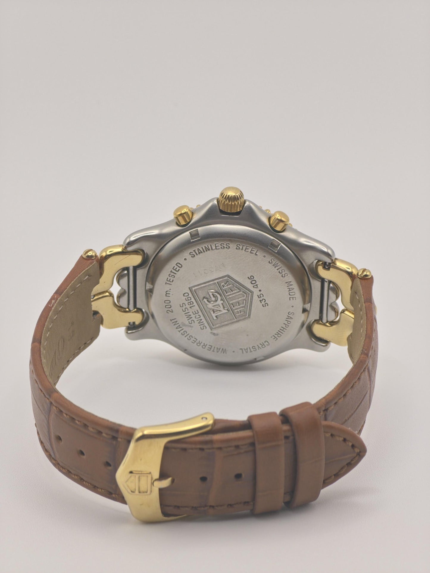Vintage TAG Heuer Chronograph | Two-Tone Champagne Dial, Leather Strap