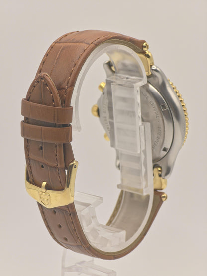 Vintage TAG Heuer Chronograph | Two-Tone Champagne Dial, Leather Strap