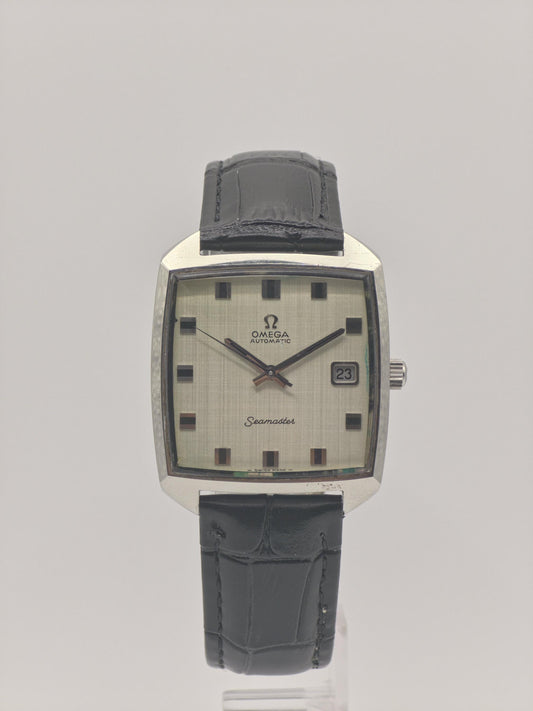 Vintage 1970s OMEGA Seamaster Automatic Watch, Square Cushion Case