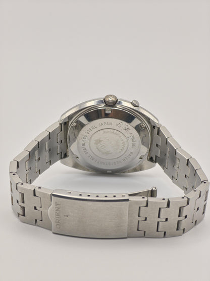 Vintage ORIENT Automatic Watch, Faceted Crystal, 1970s Japanese Made