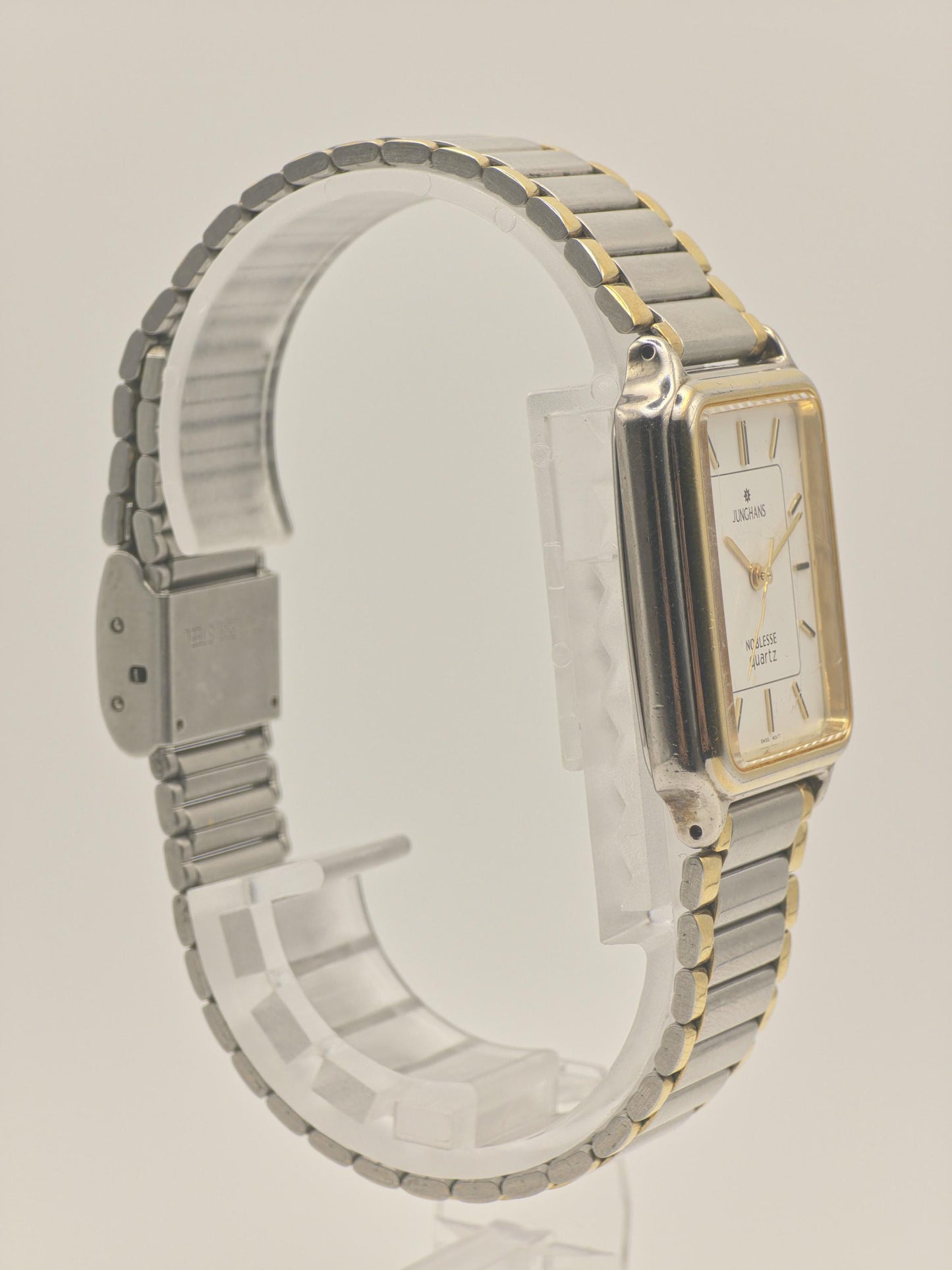 Vintage Junghans Noblesse Quartz Watch, Two-Tone Square Dress Watch
