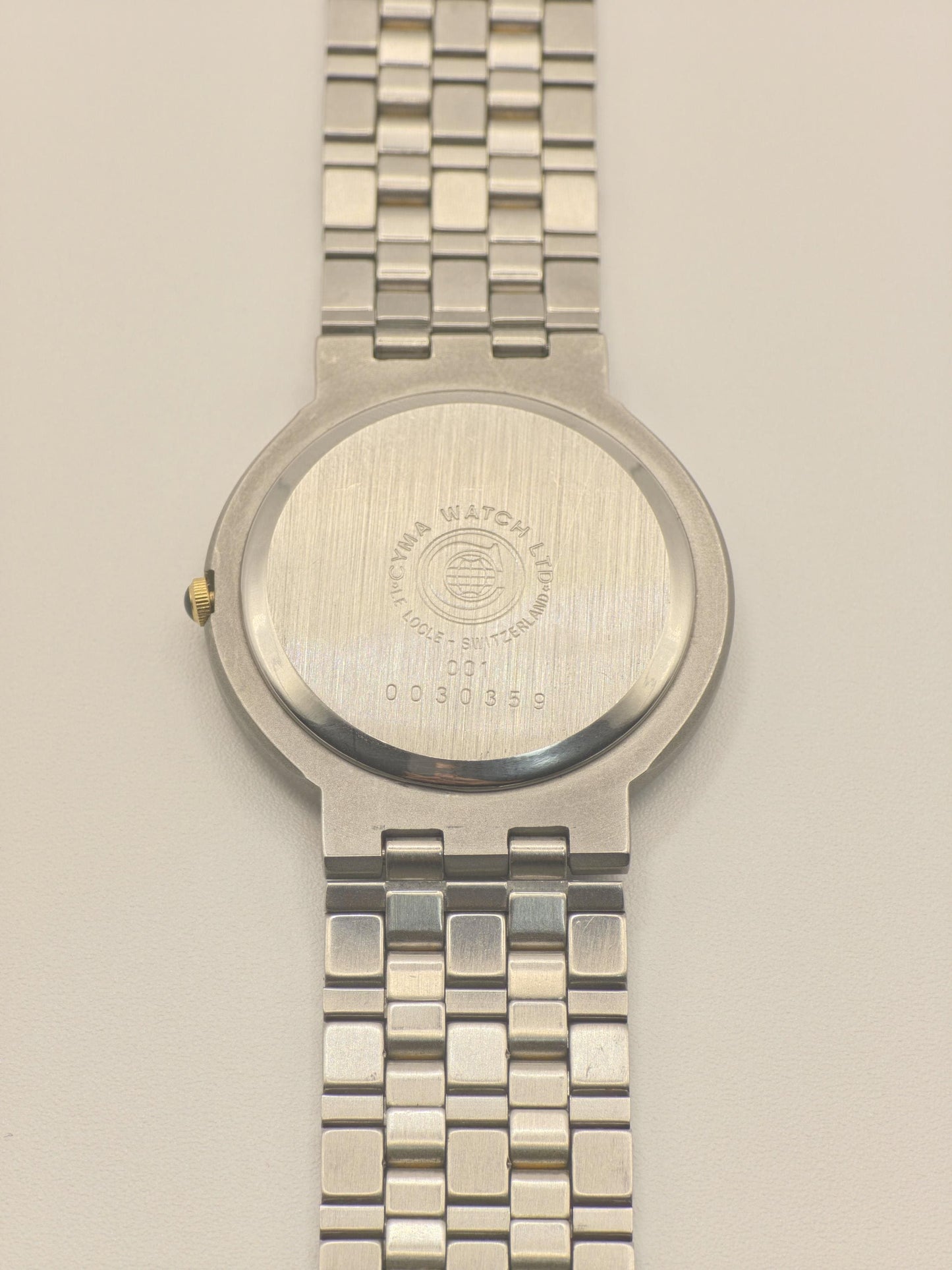 Vintage CYMA Quartz Watch, Two Tone Steel & Gold, Swiss Made