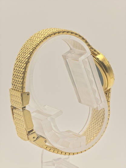 Vintage SEIKO Excelsior Ladies Watch: Gold Tone Diamond, Mother of Pearl
