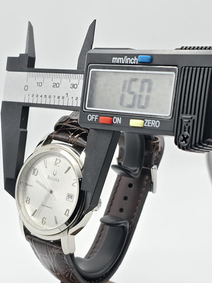 Bulova Automatic Men’s Watch – Swiss Made, Classic Silver Dial, 2000s