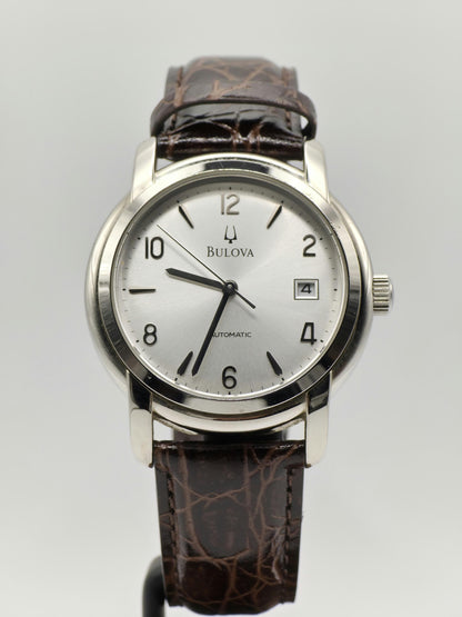 Bulova Automatic Men’s Watch – Swiss Made, Classic Silver Dial, 2000s
