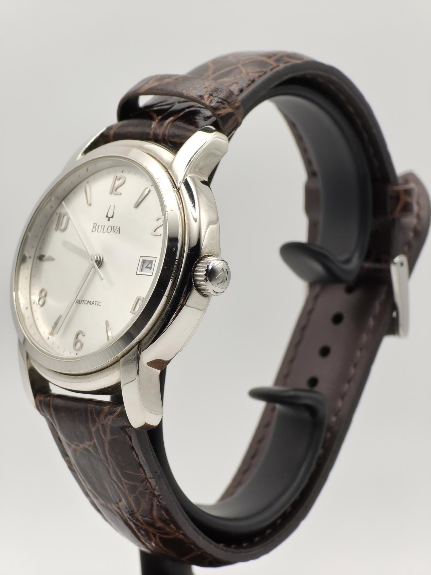 Bulova Automatic Men’s Watch – Swiss Made, Classic Silver Dial, 2000s