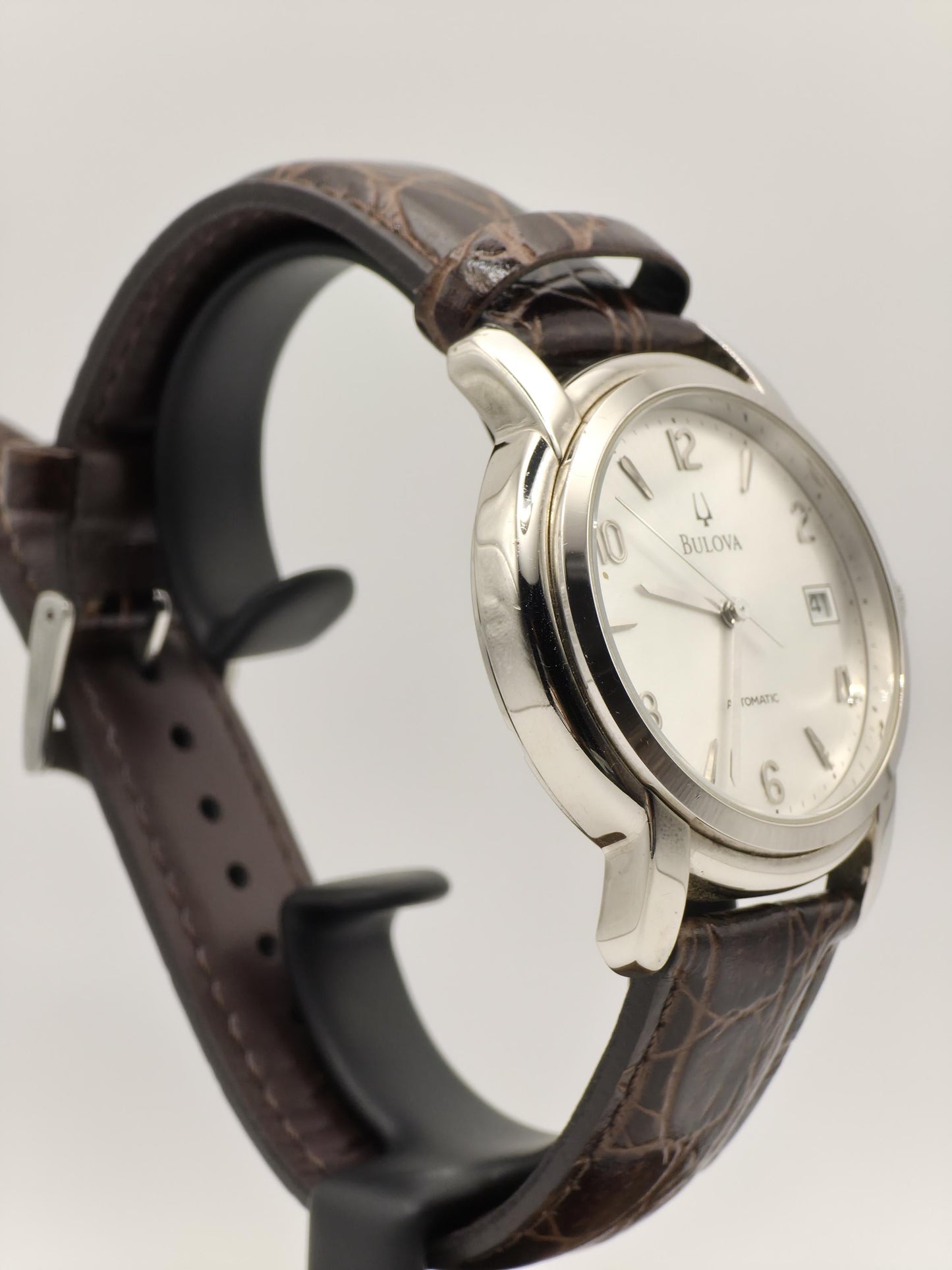 Bulova Automatic Men’s Watch – Swiss Made, Classic Silver Dial, 2000s